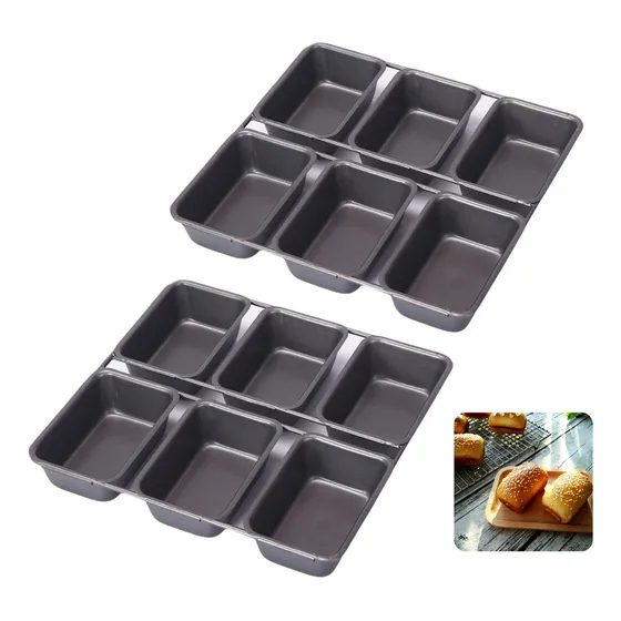 Vv Formas De Pão Quadradas Pequenas, 2 Peças