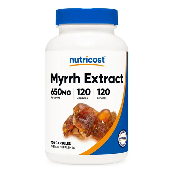 Suplemento Nutricost, Cápsulas De Extracto De Mirra, 650 Mg,