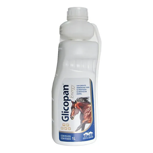 Suplemento con aminoácidos vitaminas para caballo suplementos para animales de estancia en líquido Vetnil equinos, bovinos, caprinos 1 Litro con sabor a sabroso en frasco de 1kg