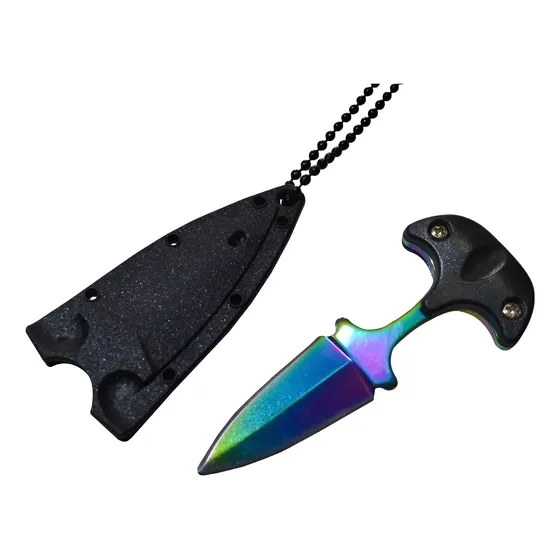 Mini Cuchillo Navaja Collar Táctico Defensa Personal Calidad