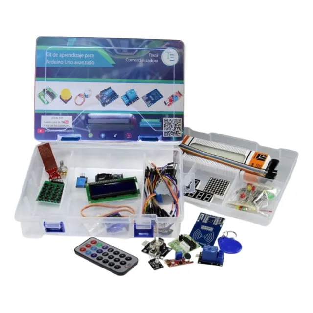 Kit Arduino Uno R3 Aprendizaje Placa Original 220 Piezas
