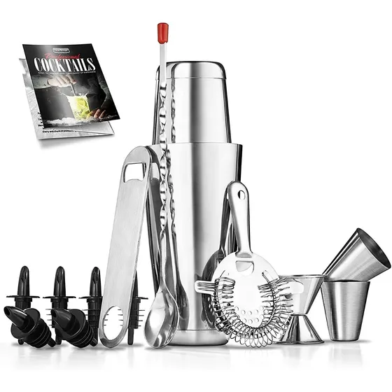 Set De Coctelería Kit Bartender 15 Piezas