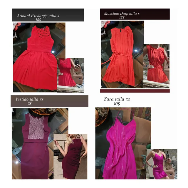 Vestido Corto Zara Miss D Armani Massimo