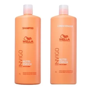 Kit Wella Nutri Enrich Shampoo 1000ml + Condicionador 1000ml Kit Wella Nutri Enrich Shampoo 1000ml + Condicionador 1000ml