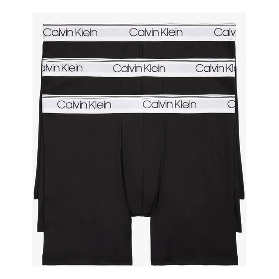 3 Pack De Boxer Negros Brief En Microfibra Calvin Klein