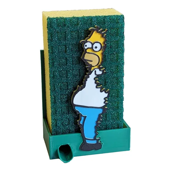 Porta Esponja Homero Arbusto Simpson Impresion 3d