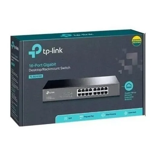 Swit 16 Port Gigabit Tp-link Tl-sg1016d 10/100/1000mbps 1695