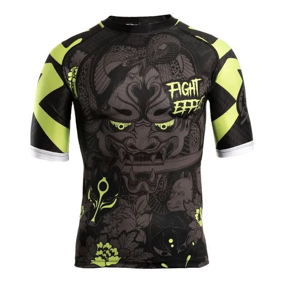 Remera Lycra Rashguard Kitsune Nogi Submission Bjj Kick Mma