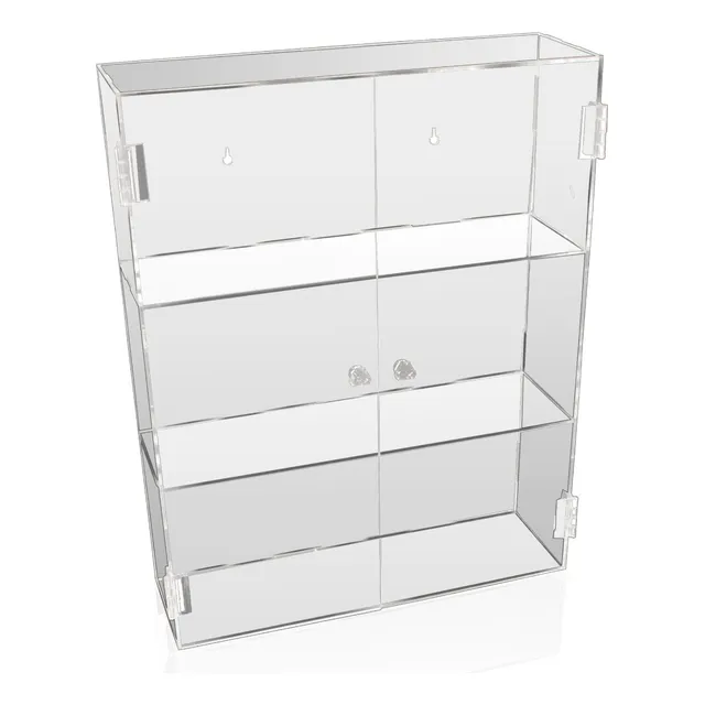 Vitrina De Acrílico Transparente De 3 Niveles