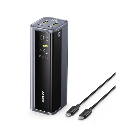 Bateria Power Bank Baseus Gp12 145w, carregamento rápido, 20800 mAh