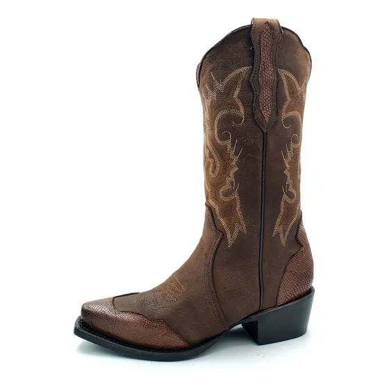6220 Bota Vaquera Lr Montana Chocolate