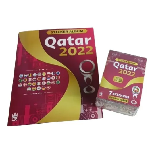 Álbum Tapa Dura Qatar 2022 + Set Completo Pegar 3reyes