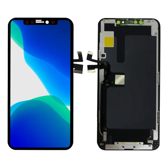 Pantalla Completa Display Touch Hard Amoled Para iPhone 11 Pro Max A2161 Amoled Color Negro Slim Company