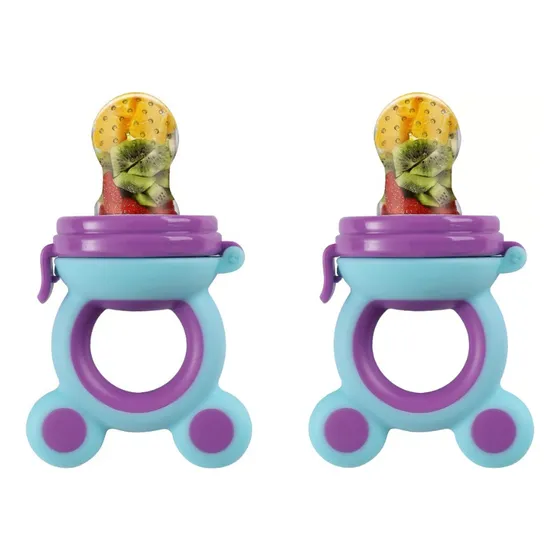 Pack X2 Chupete Alimentador P/ Frutas Bebes Infantil Surtido