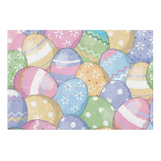 Alfombra Baño Absorbente Bonito Huevo Pascua 24 X 16  Extra
