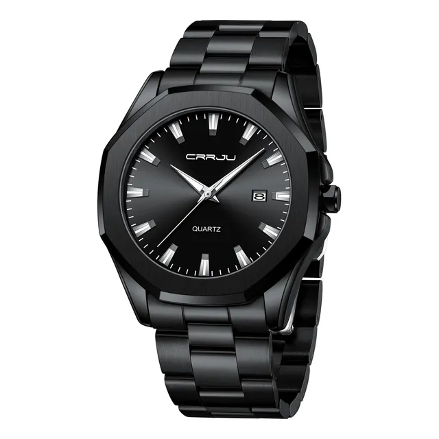 Crrju Relojes Casuales Para Hombres Relojes Negro 67hr8