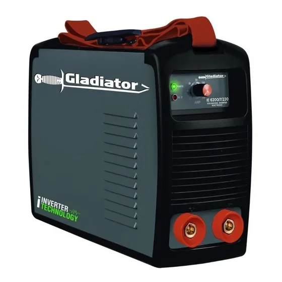 Soldadora inverter Gladiator IE 6200/7/220 color gris 220V