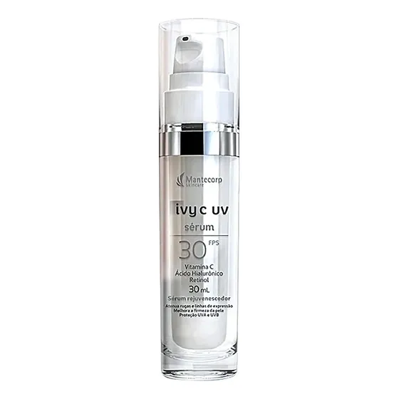 Mantecorp Rejuvenescedor Facial Ivy C UV Serum Fps30 com Vitamina C, ácido hialurônico e retinol 30ml