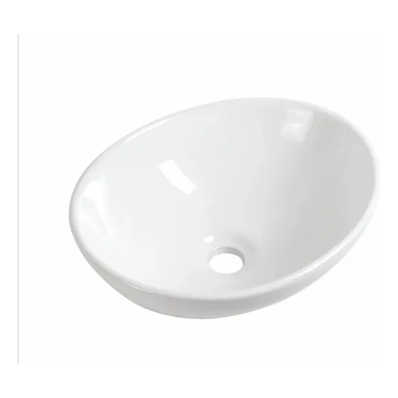 Lavamanos De Sobreponer Blanco En Porcelana