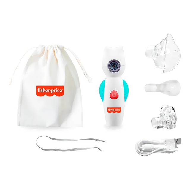 Inalador Portátil Multilaser Mesh Dó Ré Mi Fisher Price Cor Branco 127/220v Inalador Portátil Multilaser Mesh Dó Ré Mi Fisher Price Cor Branco 127/220v