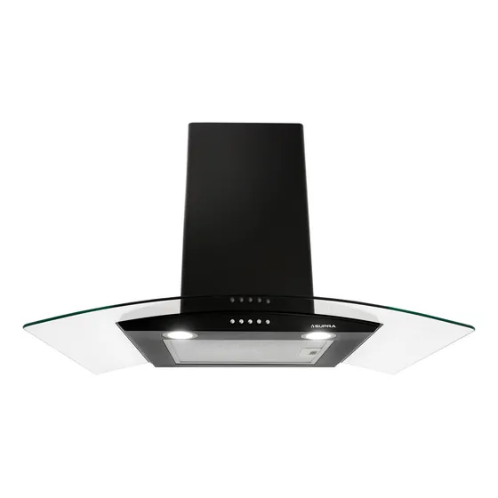 Campana Extractora De Cocina Supra Cc Ac. Inox. De Pared 47cm X 76cm Negra