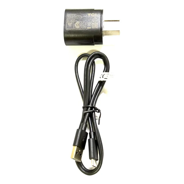 Cargador Tcl G20 E20 E22 E13 E32 E40 G31 Original Tipo C 10w Negro