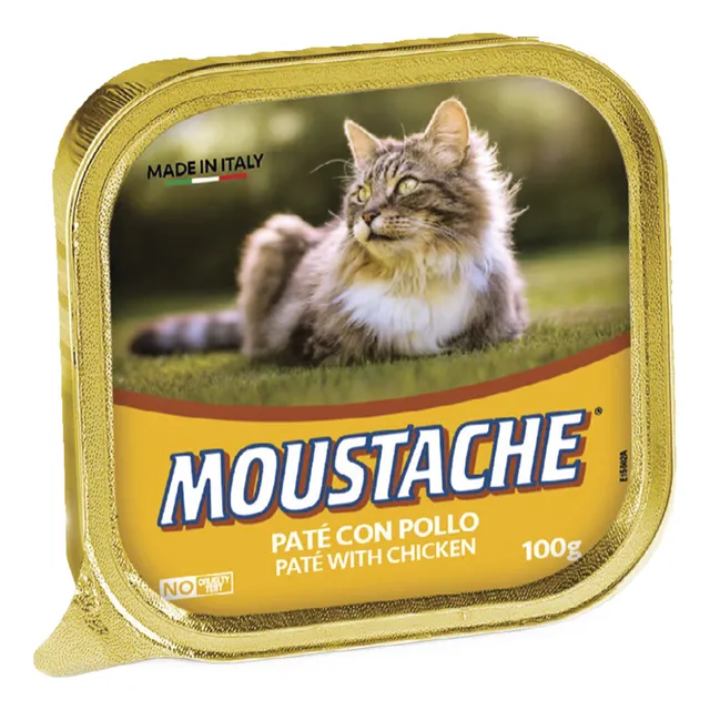 Pate Moustache Alimento Húmedo Gato