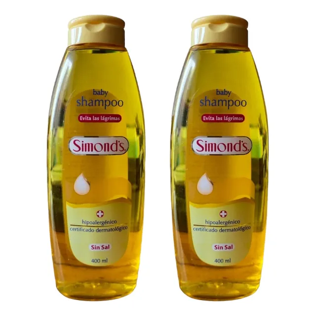 Pack X2 Shampoo Baby Simonds Evita Lágrimas Hipoalergénico 