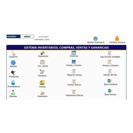 Control De Inventario Ventas Compras Premium Excel