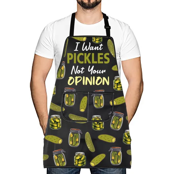 Delantal Para Amante Pepinillo I Want Pickl Not Your Opinion