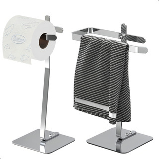 Porta Papel Higiênico De Chão Inox E Toalha Lavabo Oslo.s Porta Papel Higiênico De Chão Inox E Toalha Lavabo Oslo.s