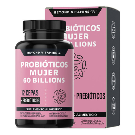 Probióticos Mujer 60 Billion + Prebióticos (prebiotic) + Inulina De Agave 12 Cepas Beyond Vitamins - Probióticos Femeninos - Probióticos Vaginales Flora - Candida Cleanse Fibra - 60 Cápsulas Probióticos Mujer 60 Billion + Prebióticos (prebiotic) + Inulina De Agave 12 Cepas Beyond Vitamins - Probióticos Femeninos - Probióticos Vaginales Flora - Candida Cleanse Fibra - 60 Cápsulas