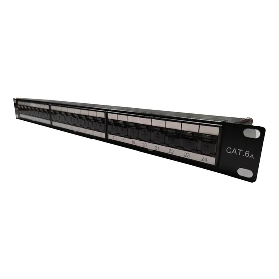 Patch Panel Blindado Cat 6a  24 Puertos Lanpro Certificado