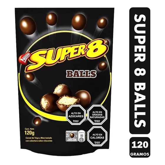 Chocolate Super 8 Balls De Nestlé - Formato Doypack (120 Gr)