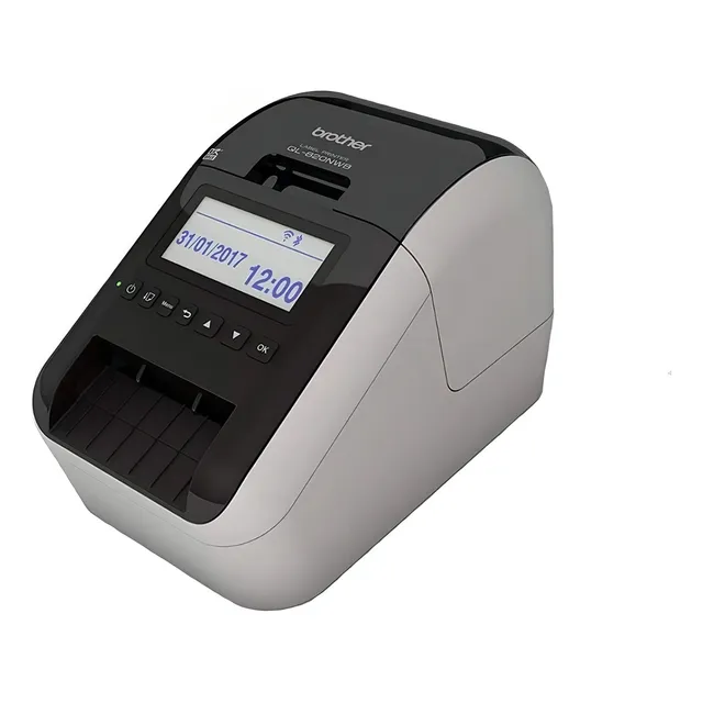 Impresora simple función monocromática Brother QL-820NWB con wifi 220V