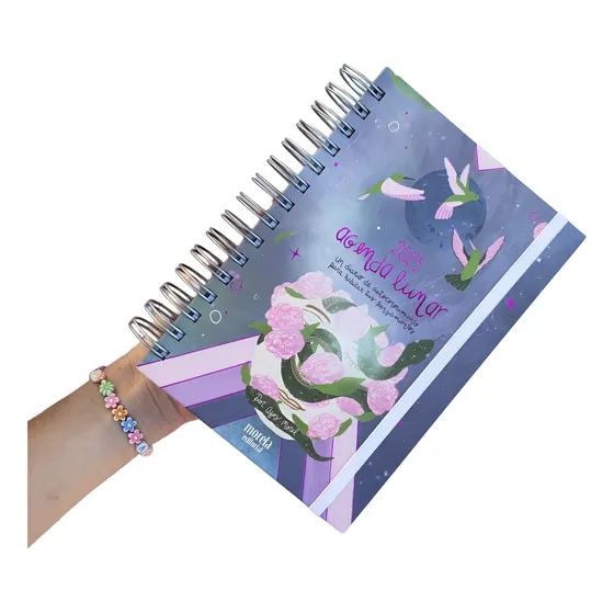 Agenda Lunar 2025 - Anillada - Ilustrada - Color