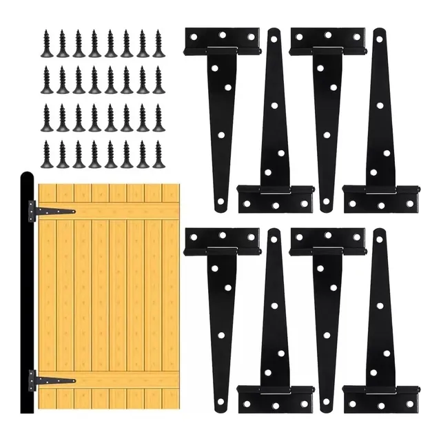 8 Pcs Bisagras Alcayata Para Portón En T 6 Pulgadas Antióxid
