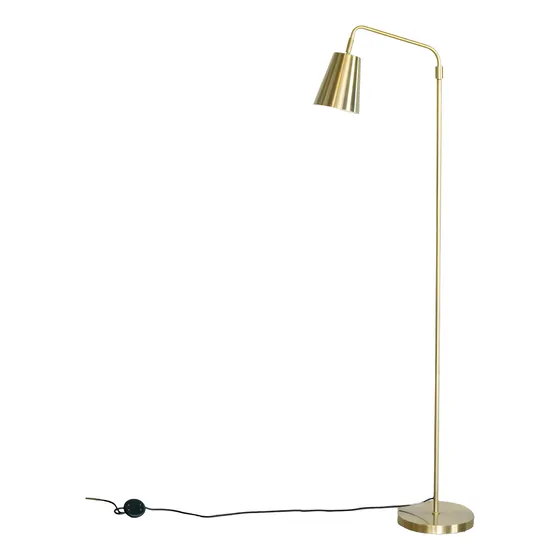 Luminaria Lampara De Pie Portatil Bronce Dorado Ajustable