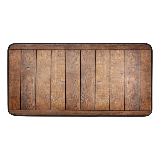 Alfombra Cocina Madera Sintetica Felpudo Antideslizante Agua