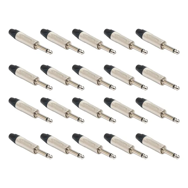 Conectores Plug Neutrik Np2x 1/4 Mono Pack 20 Piezas