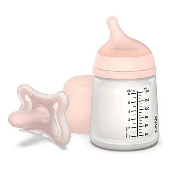 Suavinex Set Zero Bib 180ml + Chup -2+2m