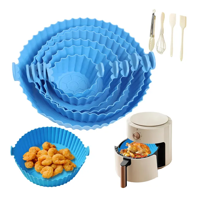 Kit Moldes De Silicon Para Freidora De Aire Reutilizable