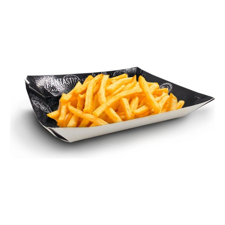 100 Un Bandeja Prato Suporte Batata Frita Porção Lanche 100 Un Bandeja Prato Suporte Batata Frita Porção Lanche