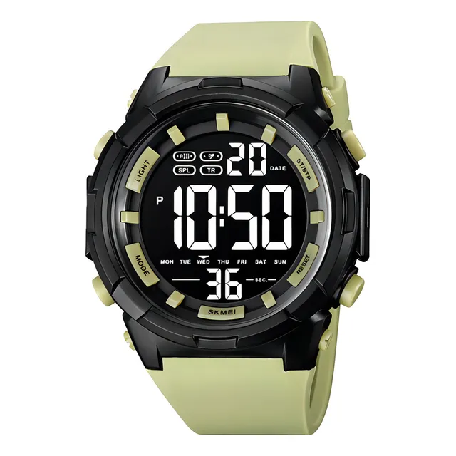 Skmei - Reloj Digital 1845yl Para Hombre Color de la correa Amarillo Color del bisel Negro Color del fondo Negro