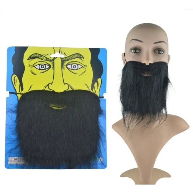 Fantasia Barba Falsa Preta Estilo Pirata