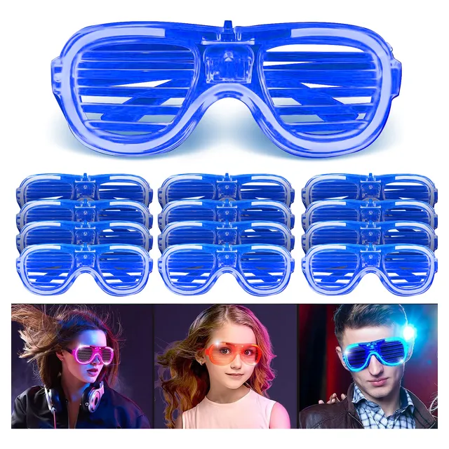 12 Lentes Luminosos Luz Led Retro Fiesta Batucada Boda