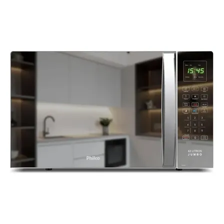 Micro-ondas Philco 42l 1560w Com Tira Odor E Menu Fit Pmo42eb 220v