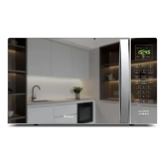 Micro-ondas Philco 42L 1560W com Tira Odor e Menu Fit PMO42EB