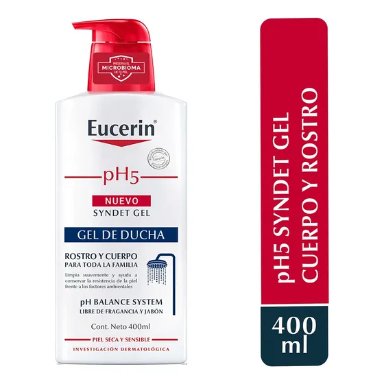 Gel De Ducha Ph5 Syndet Para Piel Seca Y Sensible 400ml Eucerin