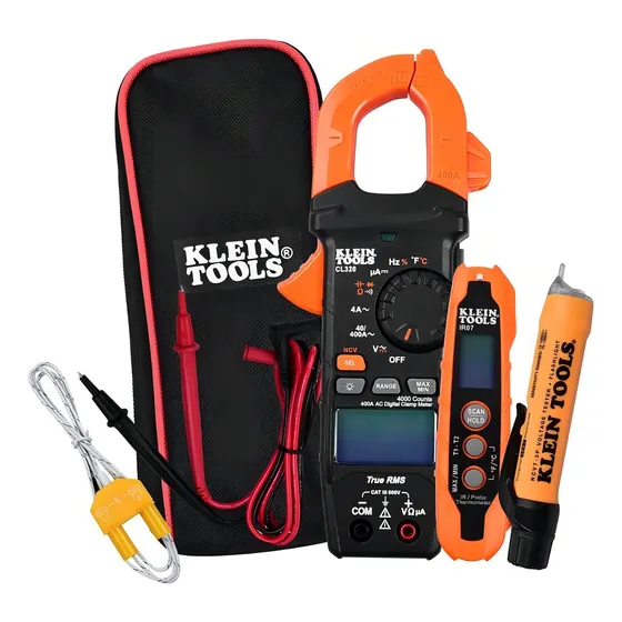 Kit Multimetro + Probadores De Voltaje Klein Tools Cl320kit